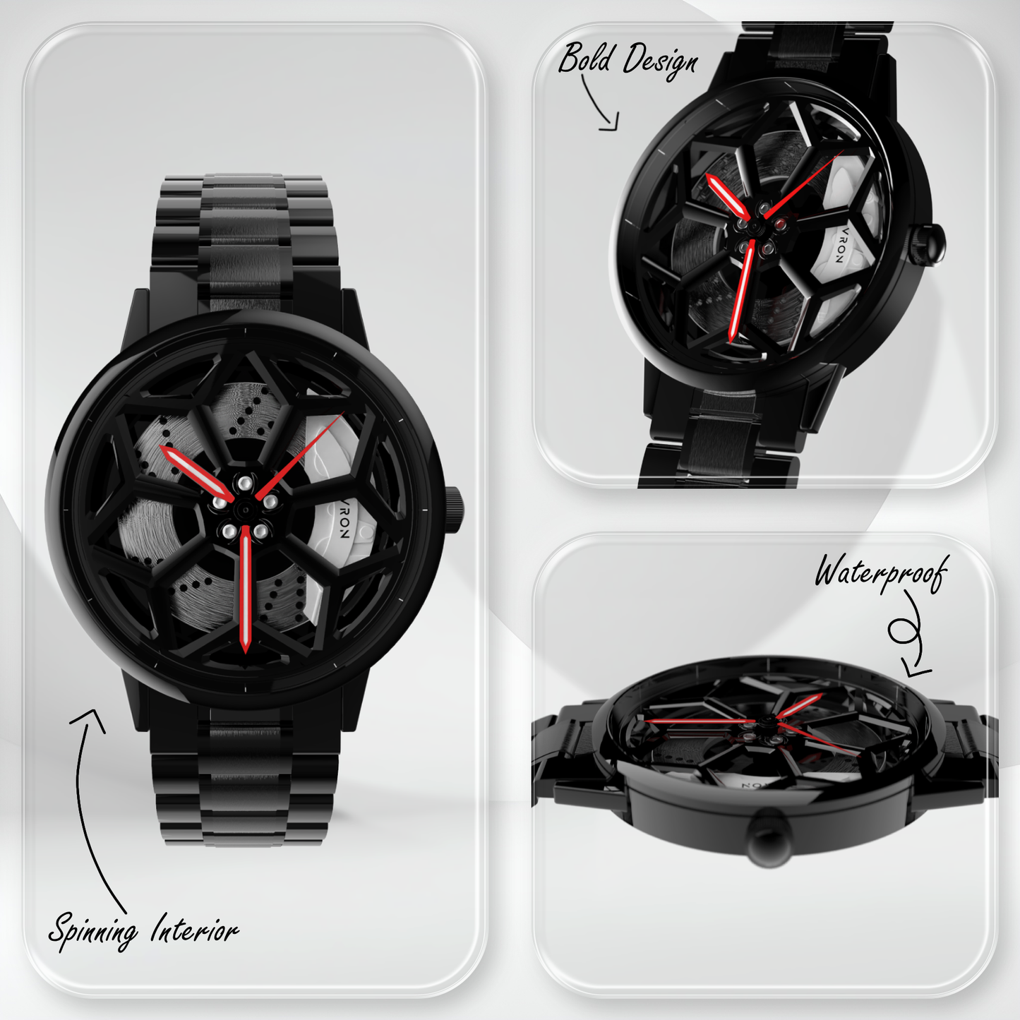 Fivron® - V8 Spinning Watch
